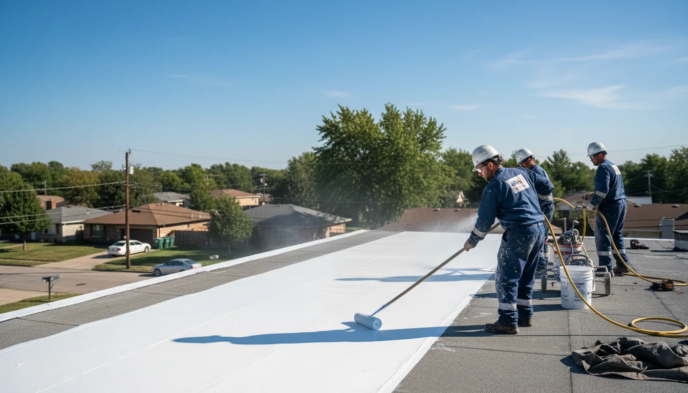 Commercial roof coating in Independence, LA near me